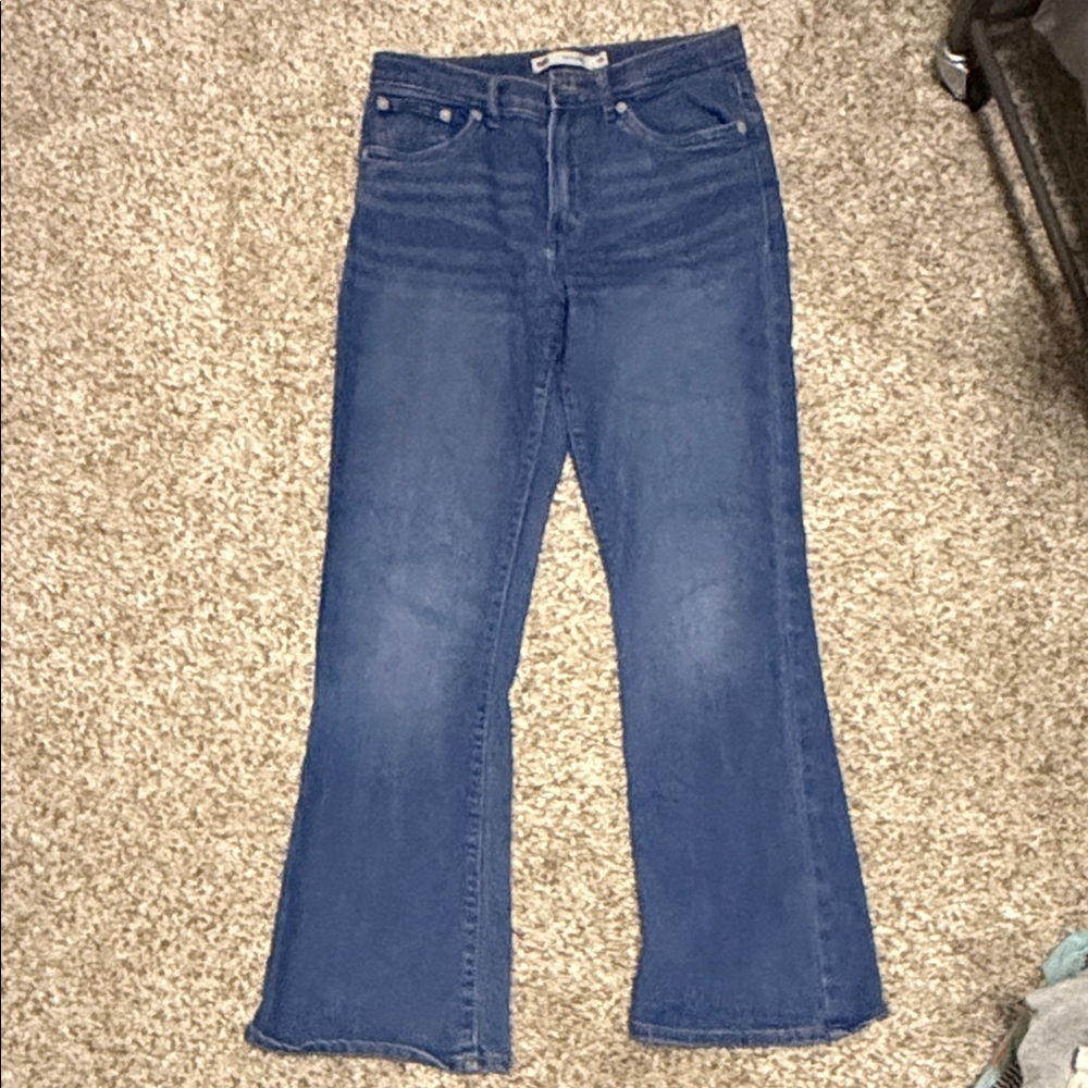Levi's 726 Flare Jeans - Medium Blue Denim
